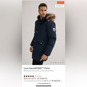 Levis hybraDown parka Arctic expedition jacket